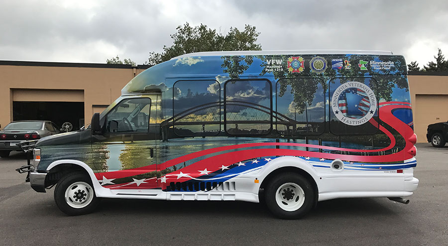 VFW van with full wrap