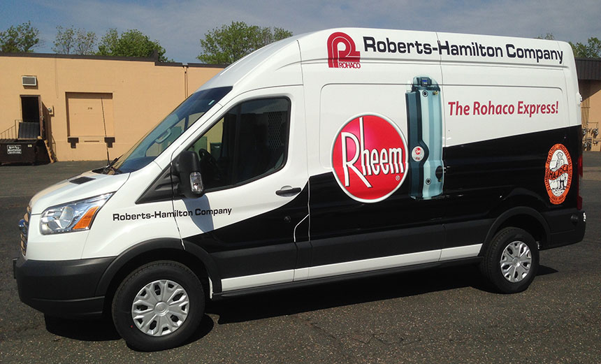 Rheem van with wrap