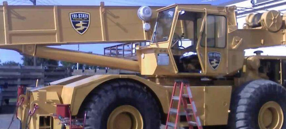 Tri-State Tractor with branding, Minnesota signs